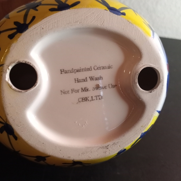 VTG CBK Ceramic Handpainted Floral 8" Rooster Figurine - Picture 5 of 7